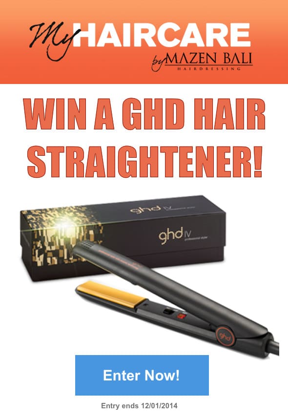 Win a ghd hair straightener!