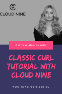 classic curl tutorial with cloud nine curling wand