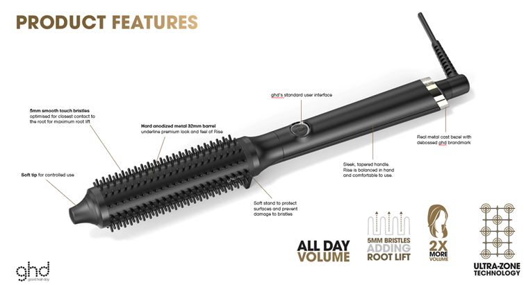 ghd rise: All rise for new volumising hot brush